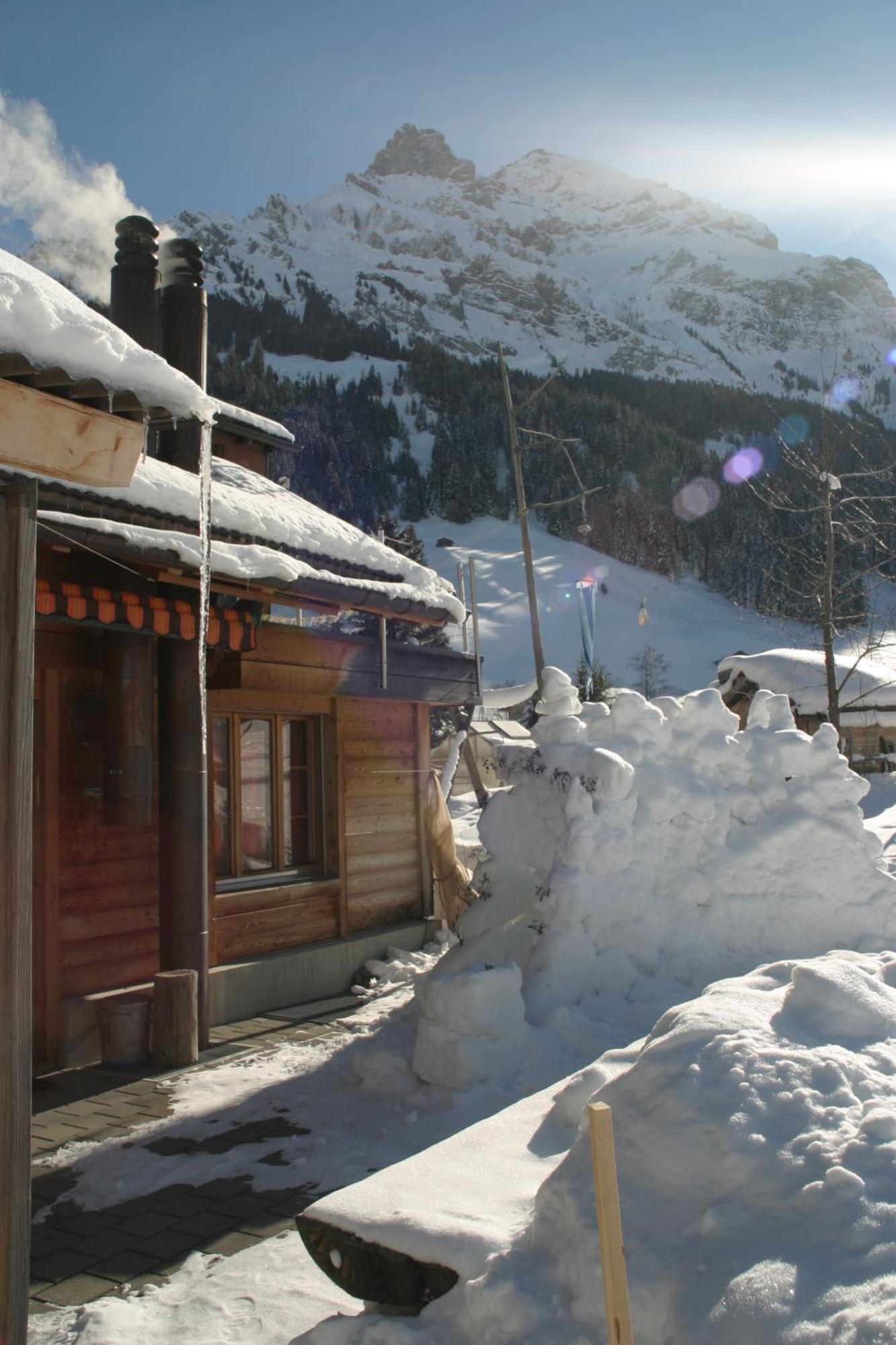 Bergdohle Appartement Adelboden Buitenkant foto