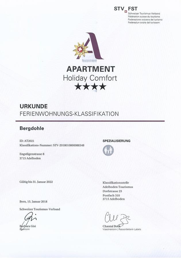 Bergdohle Appartement Adelboden Buitenkant foto